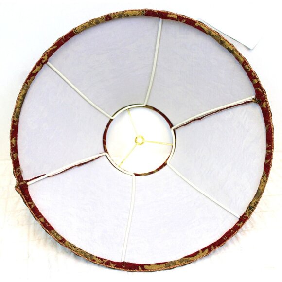 Tapestry Lampshade Red Gold Lg Bell Decorative Fancy Velvet Baroque Victorian - Picture 7 of 7